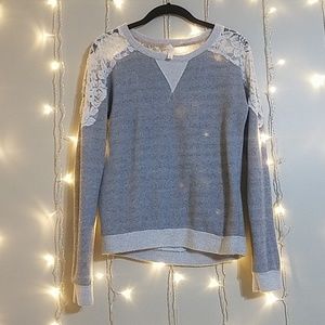 Lacey Shoulder Sweatshirt